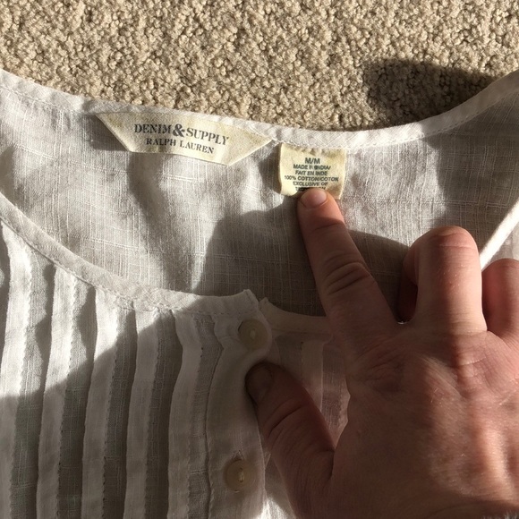 D&S BOHEMIAN TOP SIZE M RALPH LAUREN - Picture 3 of 7